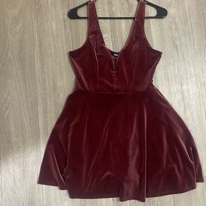 Express Velvet Mini Dress